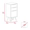 Tuhome Augusta Light Dresser, Hairpin Legs, Superior Top, Three Drawers, Light Oak CLD7038 - alternate 7